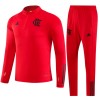 CR Flamengo Quarter Zip Ensemble Sweat d'Entraînement 2023-24 Rouge Pour Homme